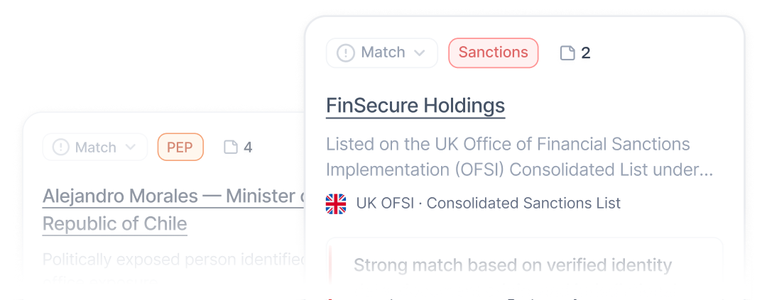 Sanctions Screening illustration